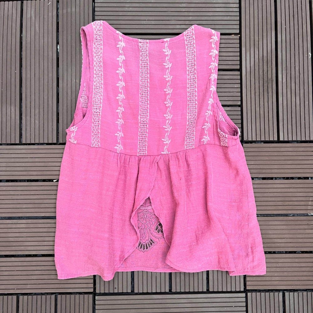 • Boho Embroidered Tank • - Picture 4 of 4